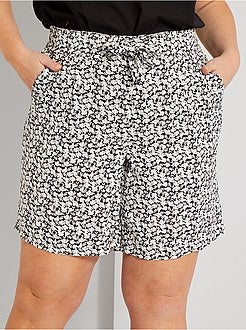 Calções fluidos estampados - Kiabi