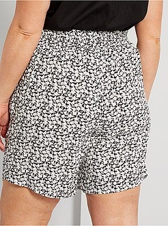 Calções fluidos estampados - Kiabi