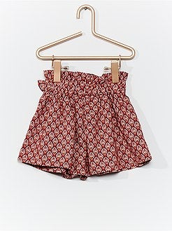 Calções fluidos estampados - Kiabi