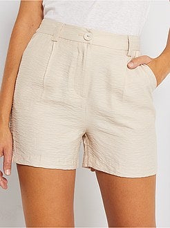 Calções fluidos lisos - Kiabi