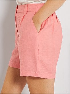 Calções fluidos lisos - Kiabi