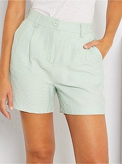 Calções fluidos lisos - Kiabi