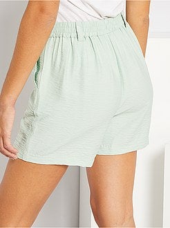 Calções fluidos lisos - Kiabi