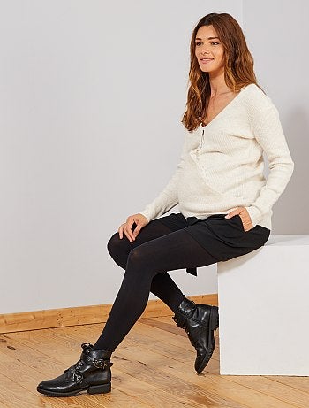 Calções fluidos pré-mamã cintados - Kiabi