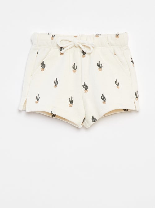 Calções grossos com estampado - Kiabi