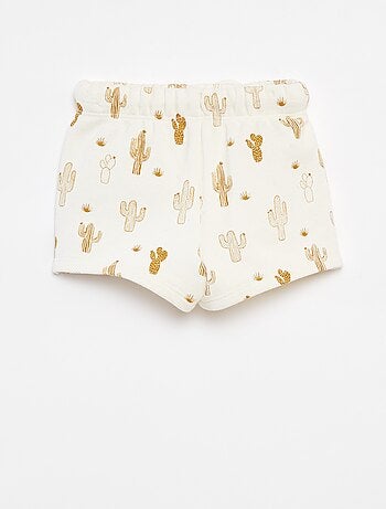 Calções grossos com estampado