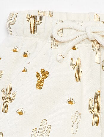 Calções grossos com estampado