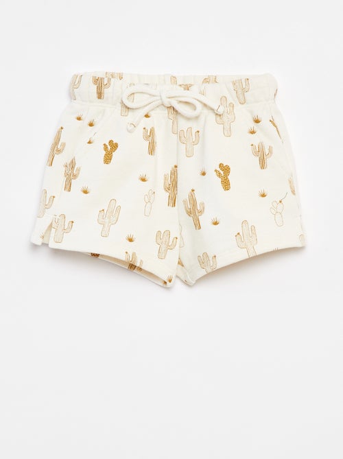 Calções grossos com estampado - Kiabi