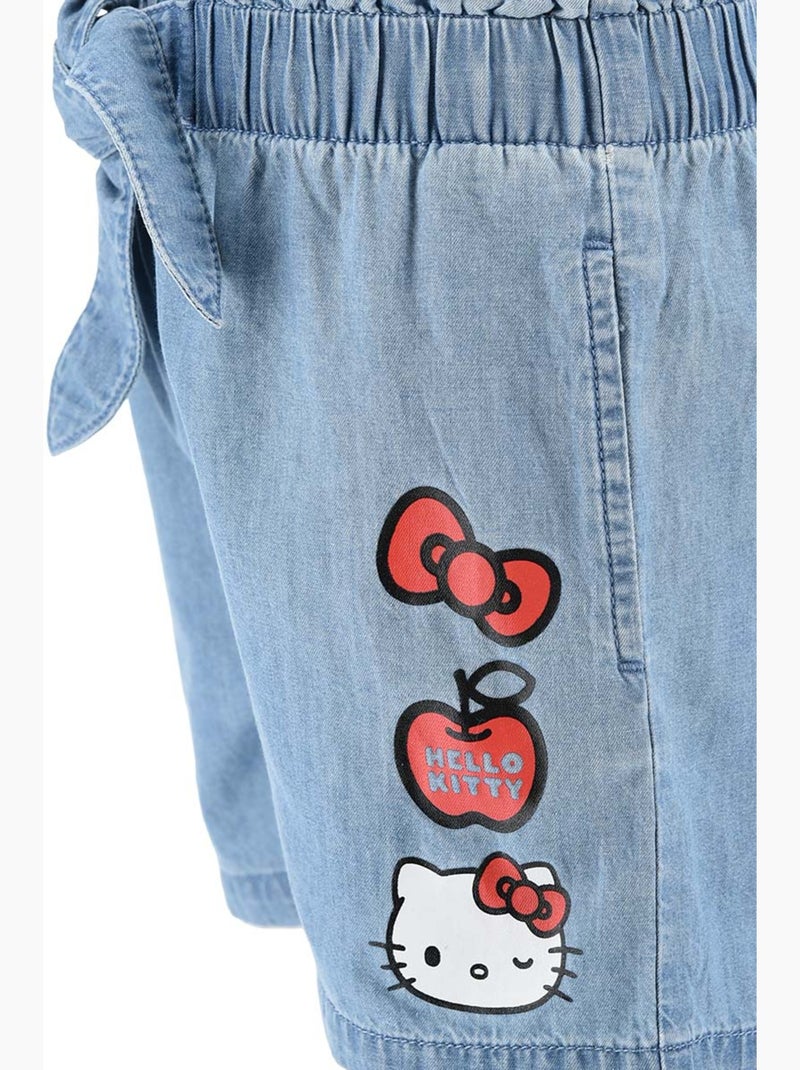 Calções hello kitty azul menina | licença oficial Azul - Kiabi
