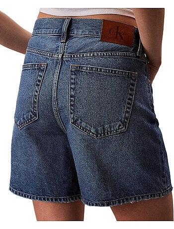 Calções Jeans Calvin Klein de Cintura Subida para Mulher