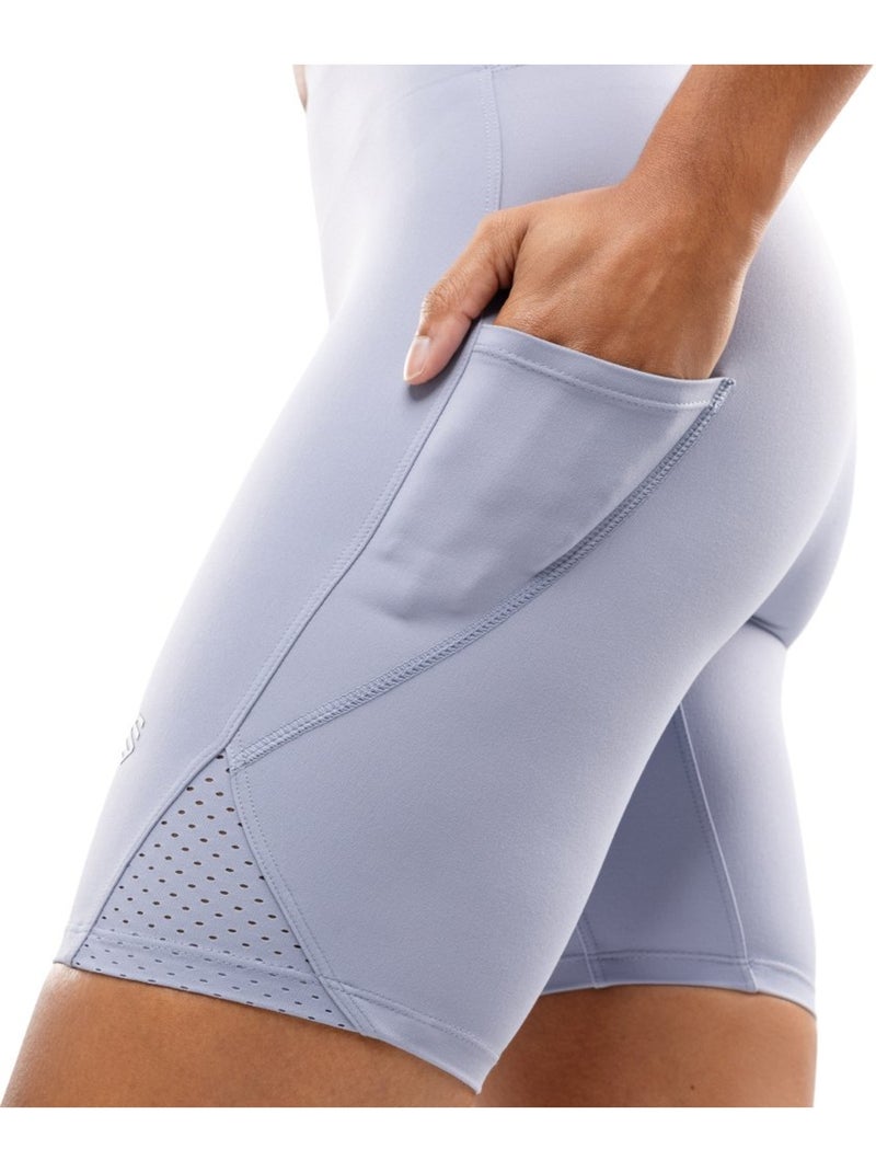 Calções justos de corrida para mulher Roxo - Kiabi