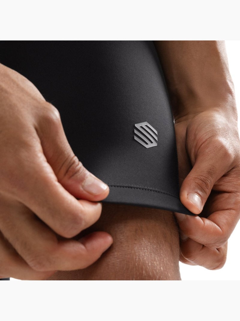Calções justos de treino para homem Preto - Kiabi