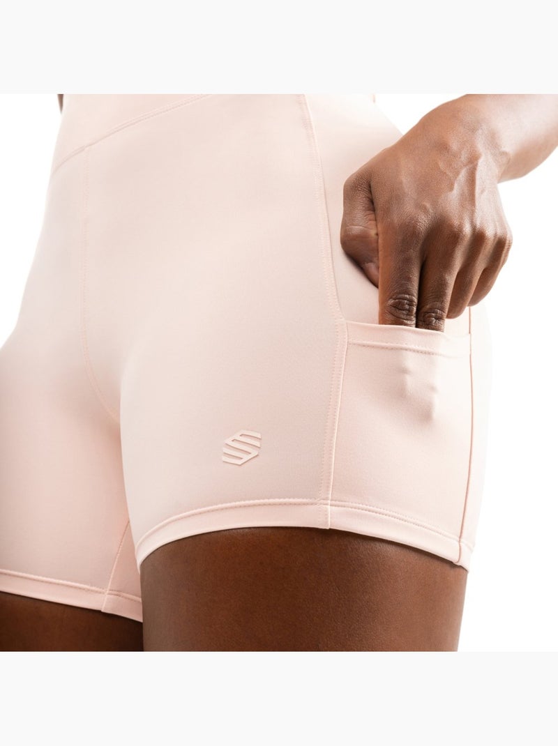 Calções justos de treino para mulher Rosa - Kiabi