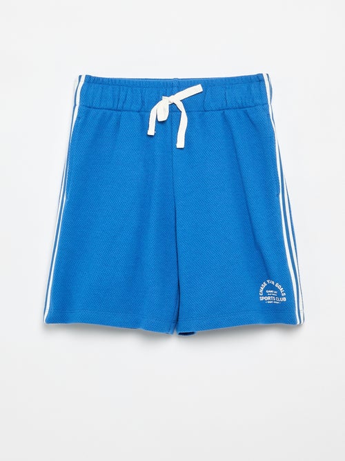 Calções largos com riscas contrastantes nas laterais - Kiabi