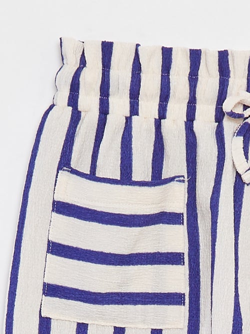 Calções leve de malha gofrada - Kiabi