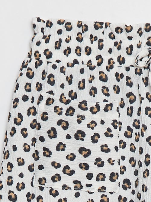 Calções leve de malha gofrada - Kiabi