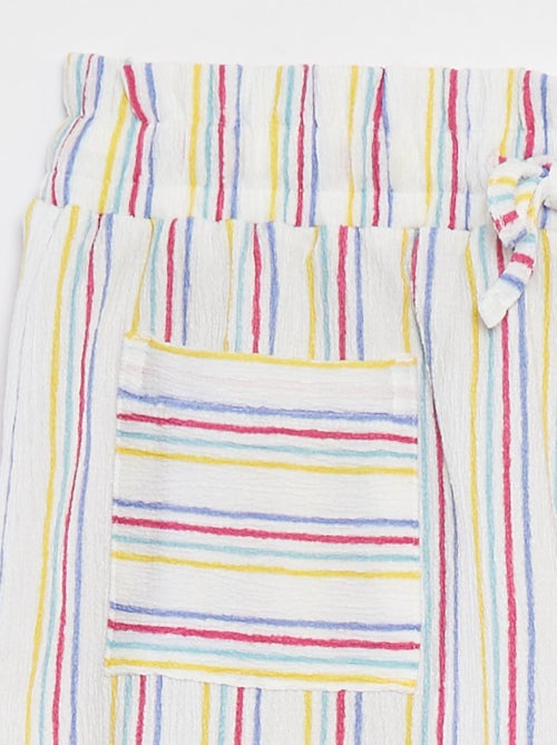 Calções leve de malha gofrada - Kiabi