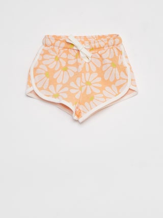 Calções leves com estampado