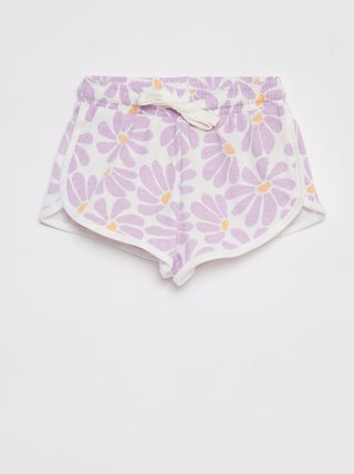 Calções leves com estampado