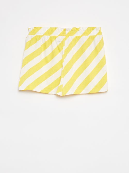 Calções leves com motivo e laço de fantasia - Kiabi