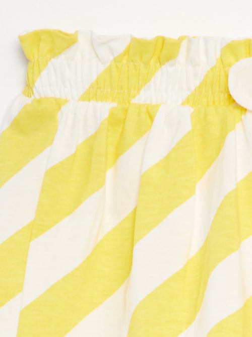 Calções leves com motivo e laço de fantasia - Kiabi