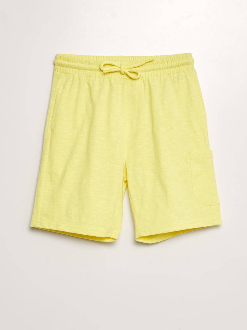 Calções leves matizados Amarelo - Kiabi