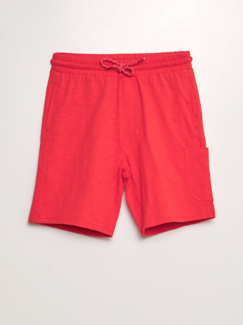 Calções leves matizados VERMELHO - Kiabi