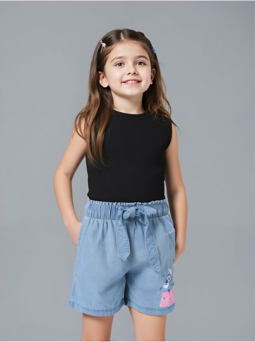 Calções lilo & stitch azul menina | licença oficial - Kiabi Calções lilo & stitch azul menina | licença oficial - Kiabi