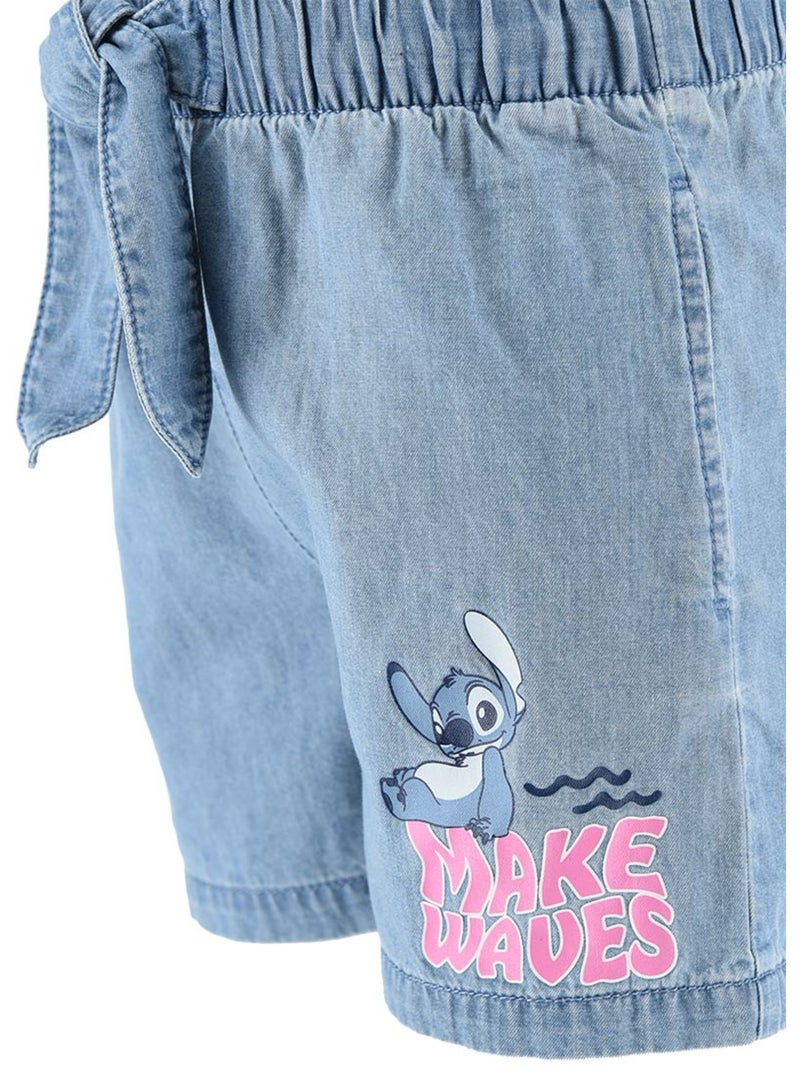 Calções lilo & stitch azul menina | licença oficial Azul - Kiabi