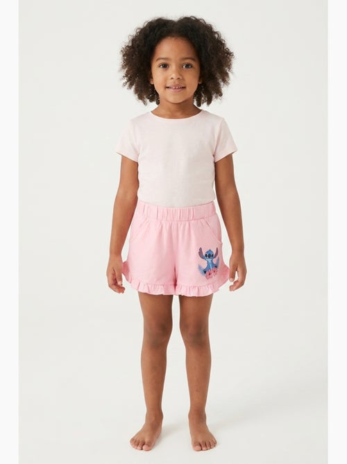 Calções lilo & stitch rosa menina | licença oficial - Kiabi Calções lilo & stitch rosa menina | licença oficial - Kiabi