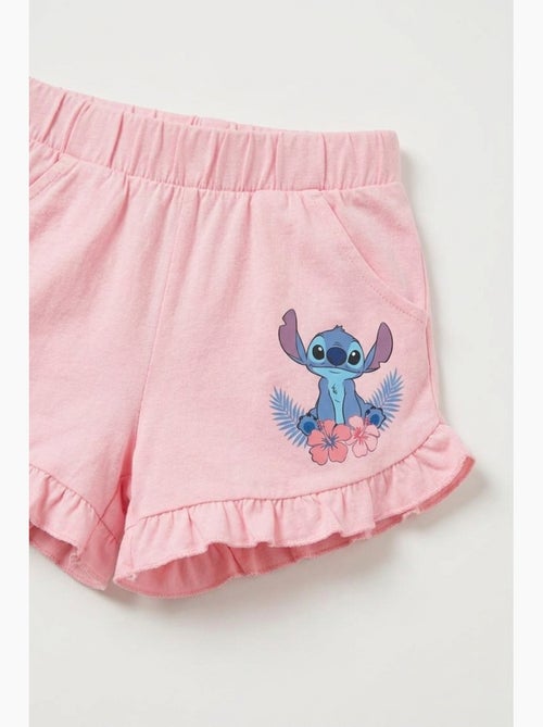 Calções lilo & stitch rosa menina | licença oficial - Kiabi Calções lilo & stitch rosa menina | licença oficial - Kiabi