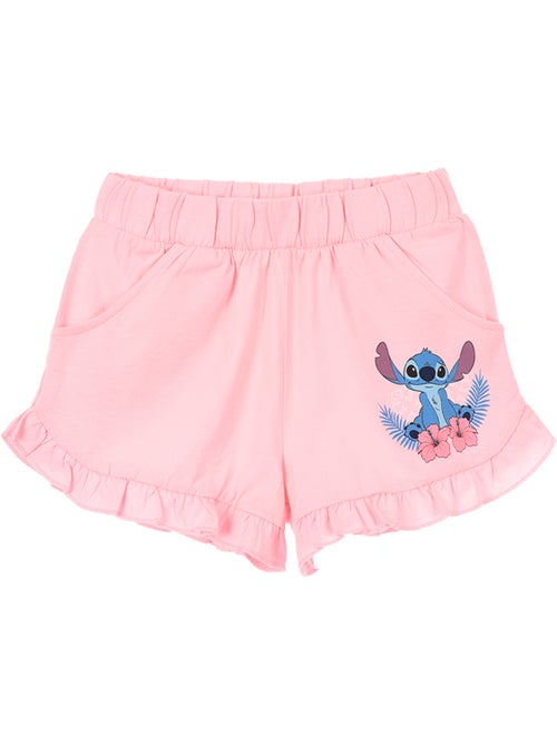 Calções lilo & stitch rosa menina | licença oficial - Kiabi Calções lilo & stitch rosa menina | licença oficial - Kiabi