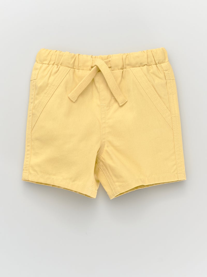 Calções lisos Amarelo - Kiabi
