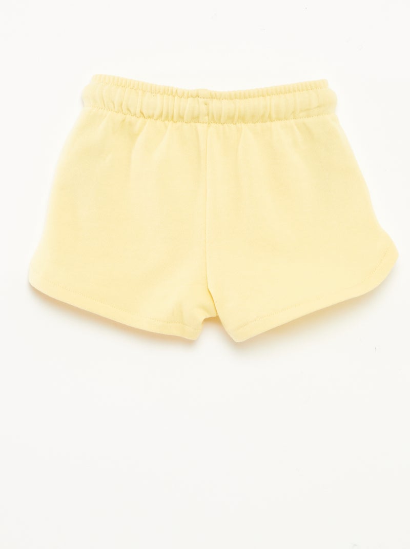 Calções lisos com bolsos AMARELO - Kiabi