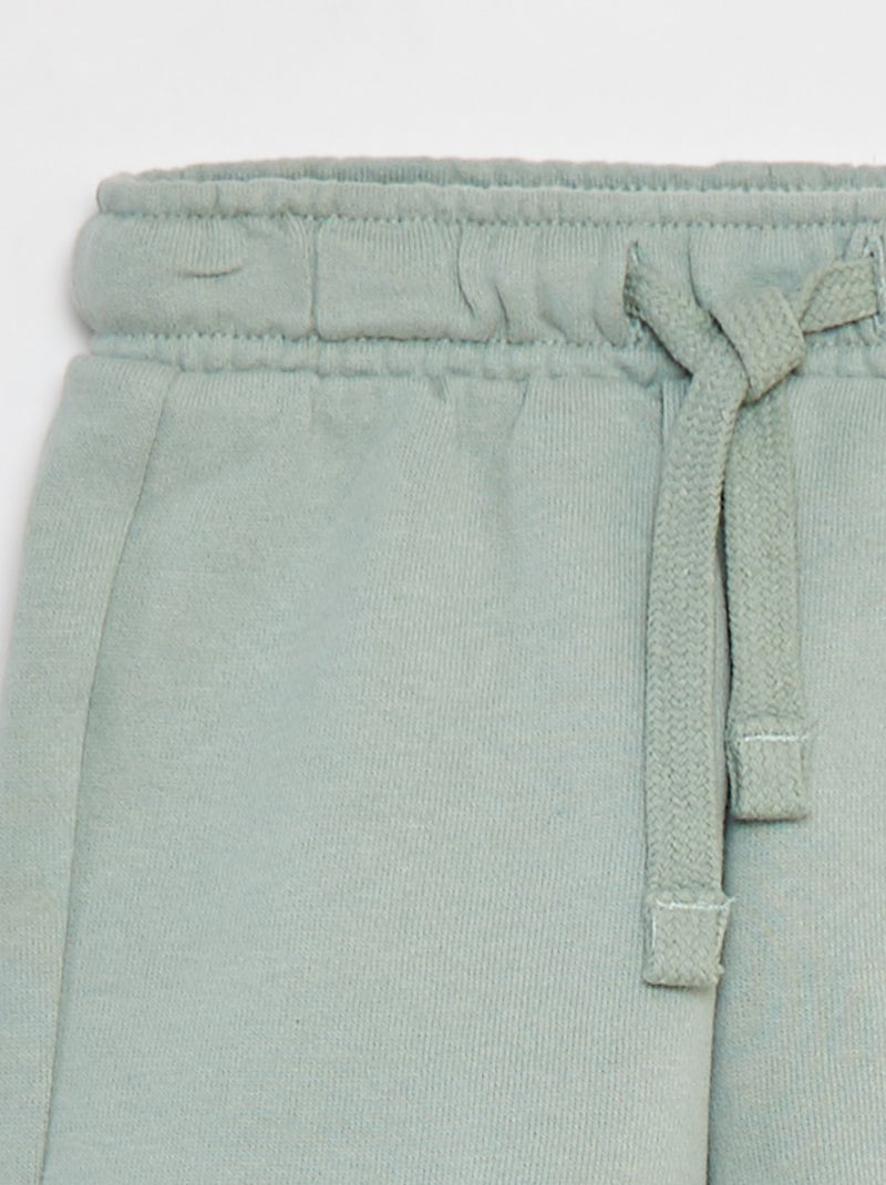 Calções lisos com cintura elástica VERDE - Kiabi