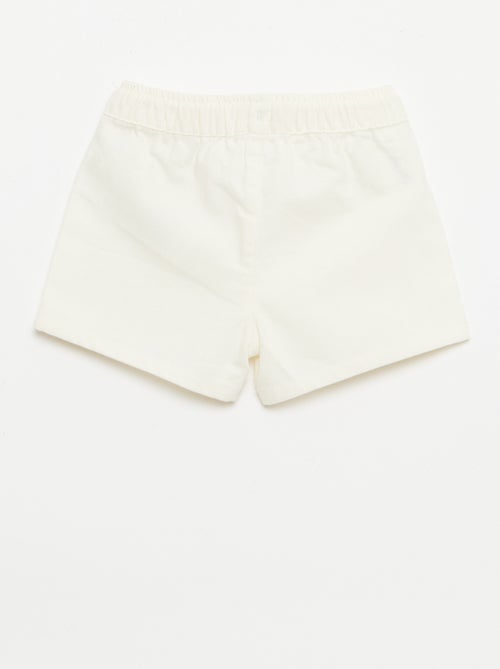 Calções lisos de ganga - Kiabi