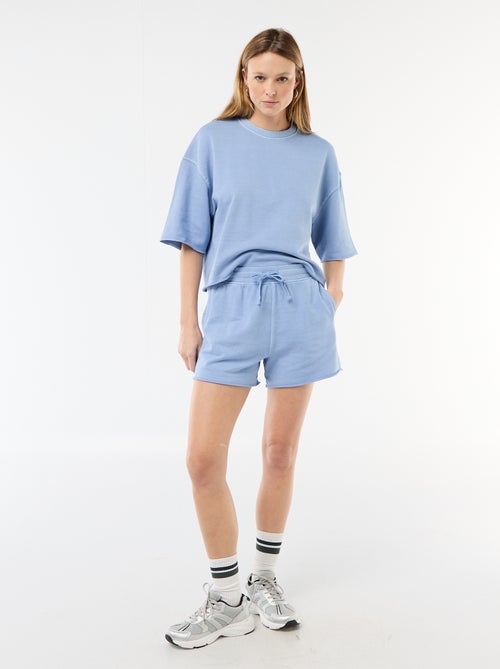 Calções lisos em French Terry - Kiabi