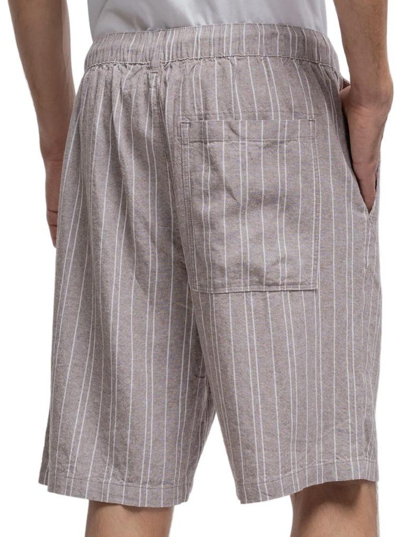 Calções Marrons Masculinos Teddy Smith S-darius Castanho-capuccino - Kiabi