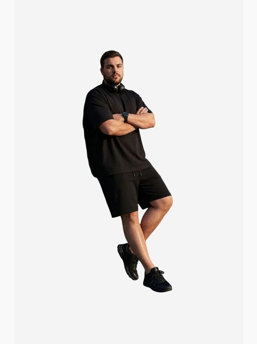 Calções masculinos de algodão e poliéster tommy - Kiabi Calções masculinos de algodão e poliéster tommy - Kiabi