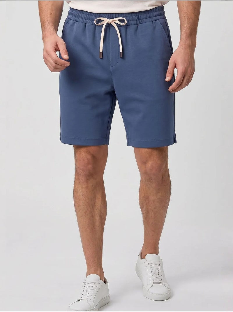 Calções masculinos de poliéster-elastano tommy Azul - Kiabi