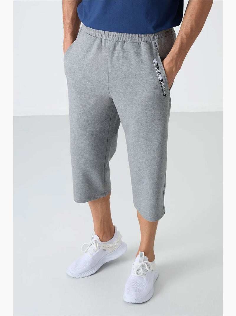 Calções masculinos em mistura de algodão tommy Índigo - Kiabi