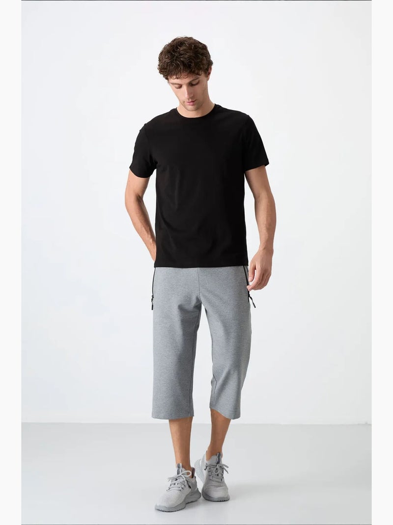 Calções masculinos em mistura de algodão tommy Preto Cinza - Kiabi