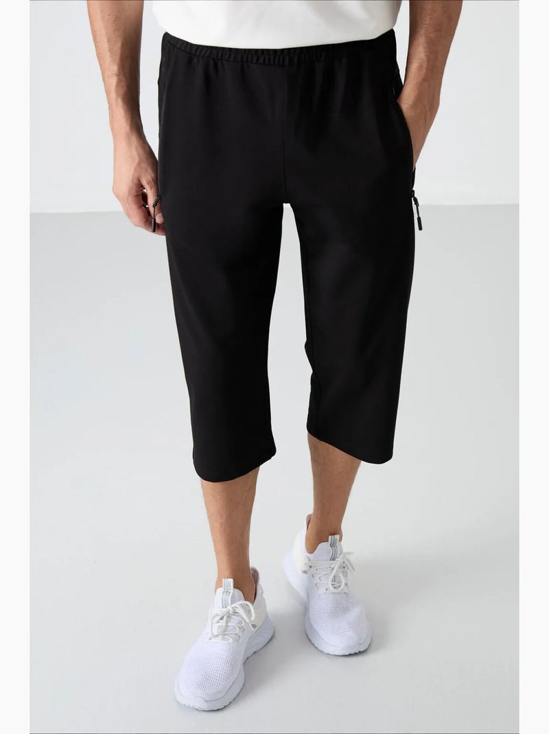 Calções masculinos em mistura de algodão tommy Preto - Kiabi