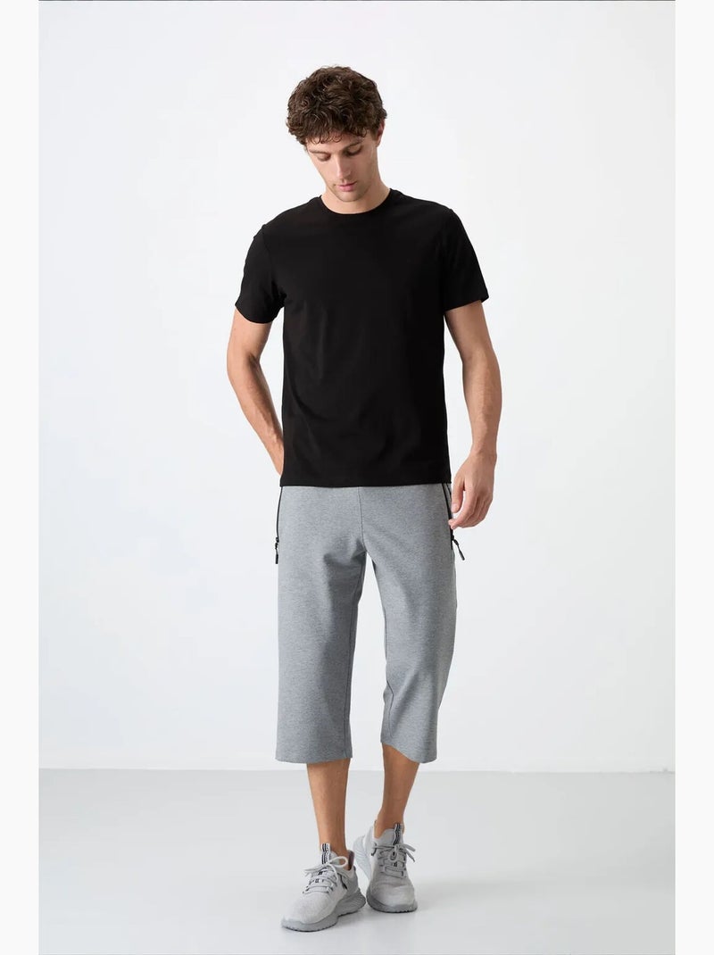 Calções masculinos em mistura de algodão tommy Preto - Kiabi