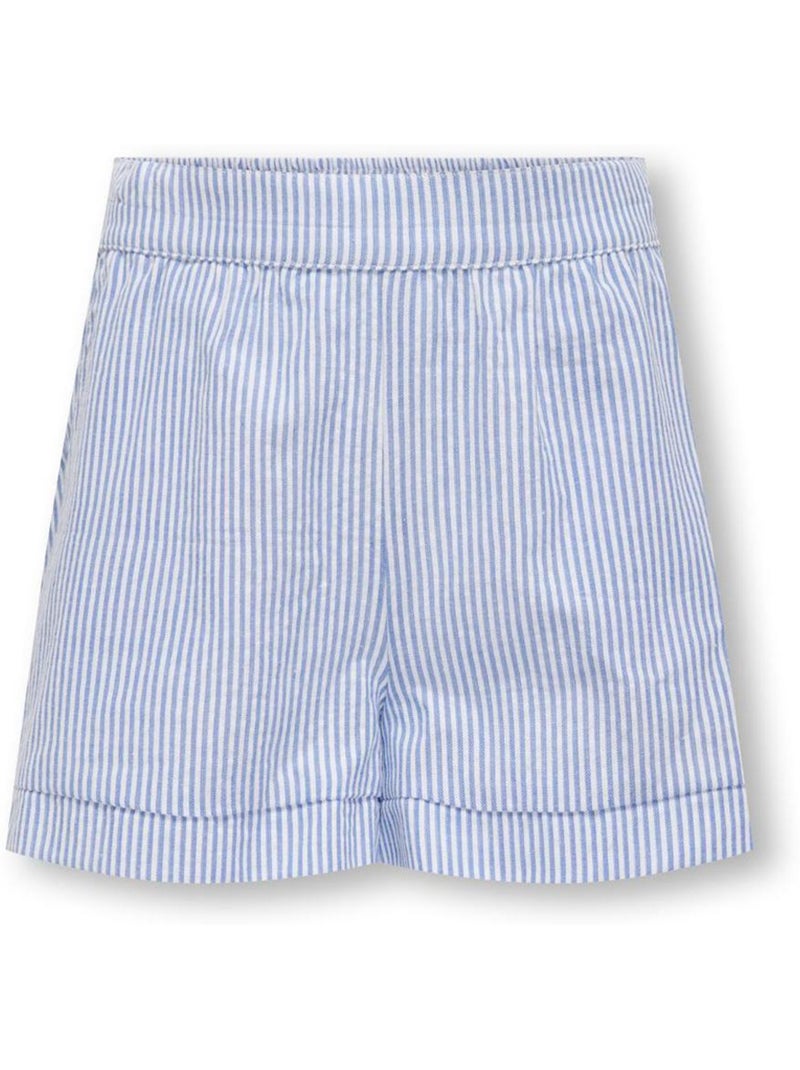 Calções Menina Kids ONLY Kogsmilla Azul/Cru Azul - Kiabi