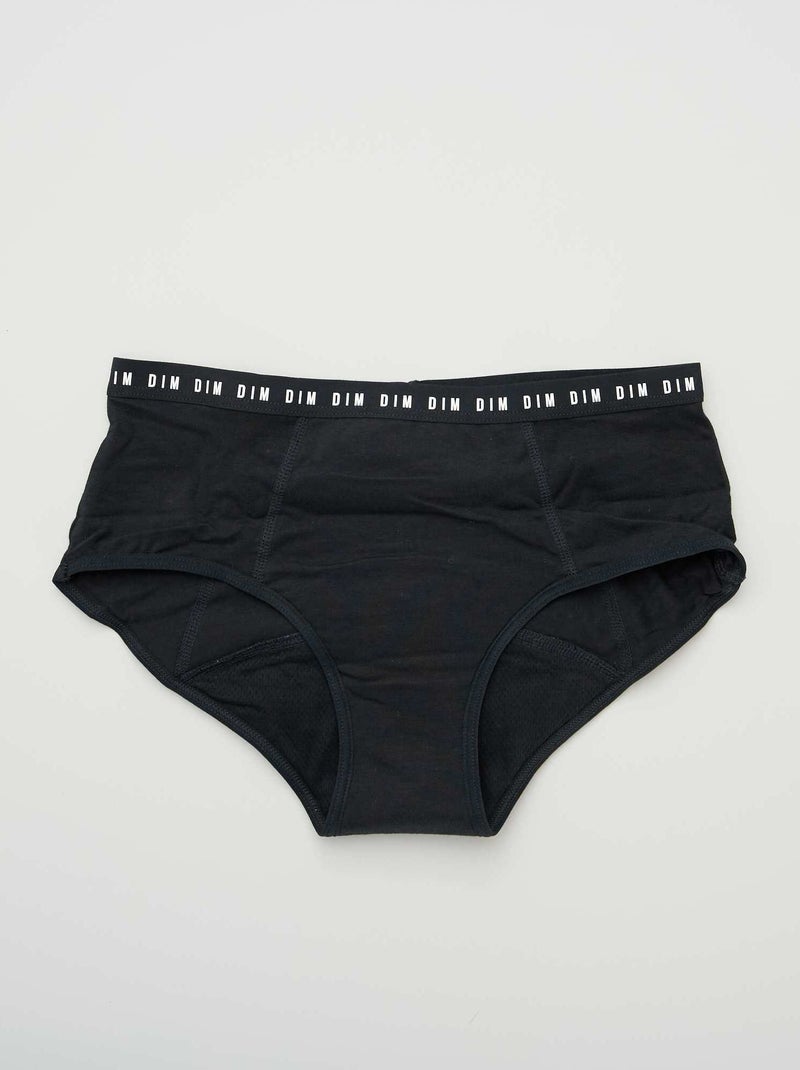 Calções menstruais 'DIM' para um fluxo abundante Preto - Kiabi