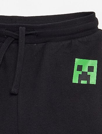 Calções 'Minecraft' em moletão não cardado