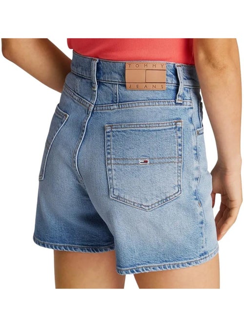Calções mom azul para mulher tommy hilfiger dw0dw20091 - Kiabi