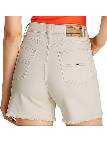 Calções Mom Tommy Hilfiger para Mulher em Cru