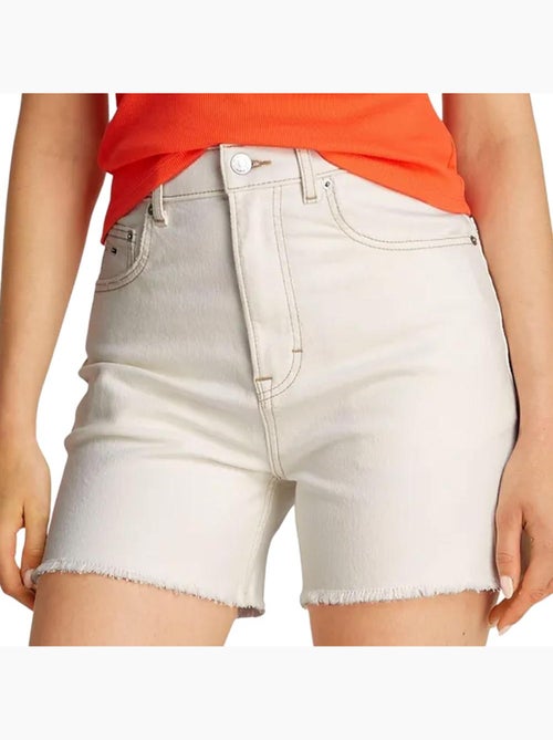 Calções Mom Tommy Hilfiger para Mulher em Cru - Kiabi Calções Mom Tommy Hilfiger para Mulher em Cru - Kiabi
